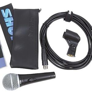Shure PG58 Microphone Dynamic Mic Cord Case Band Vocals
